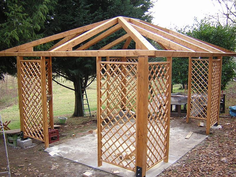 gazebo od drveta za klijenta pancevo andjelkovic